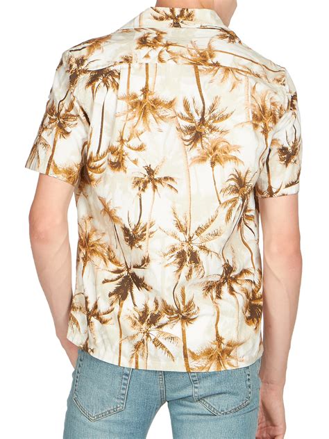 saint laurent hawaiian shirt